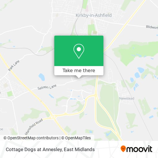 Cottage Dogs at Annesley map