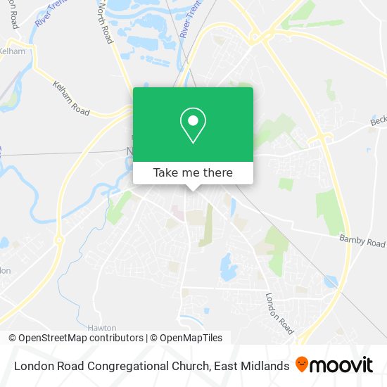 London Road Congregational Church map
