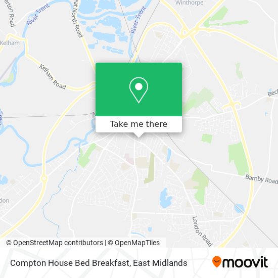 Compton House Bed Breakfast map