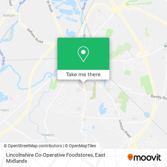 Lincolnshire Co-Operative Foodstores map