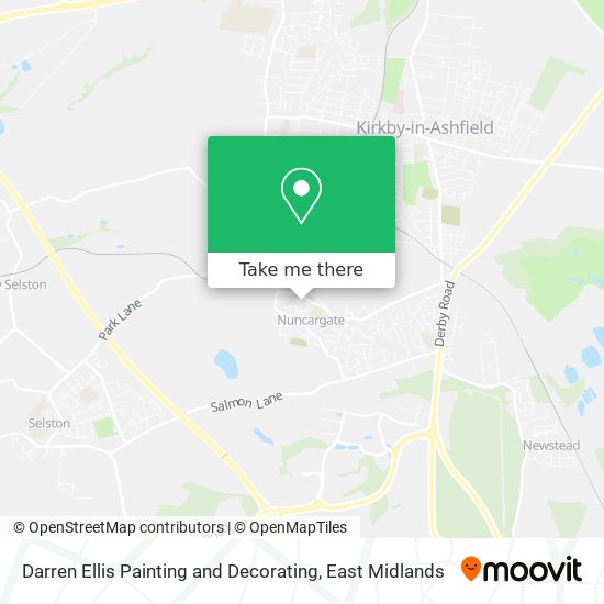 Darren Ellis Painting and Decorating map