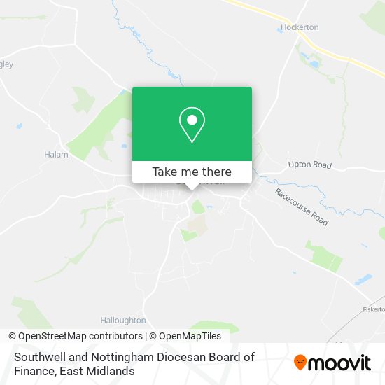 Southwell and Nottingham Diocesan Board of Finance map