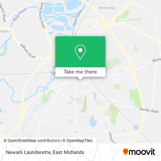 Newark Launderette map