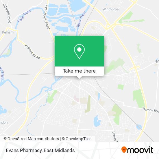 Evans Pharmacy map