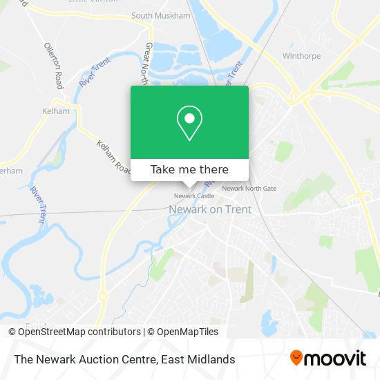 The Newark Auction Centre map