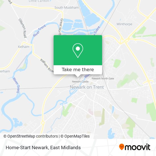 Home-Start Newark map