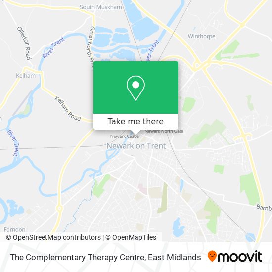 The Complementary Therapy Centre map