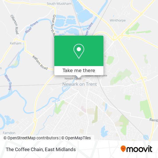 The Coffee Chain map