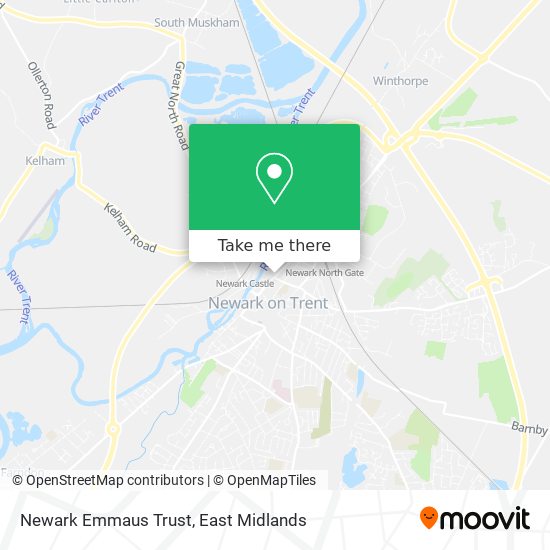 Newark Emmaus Trust map