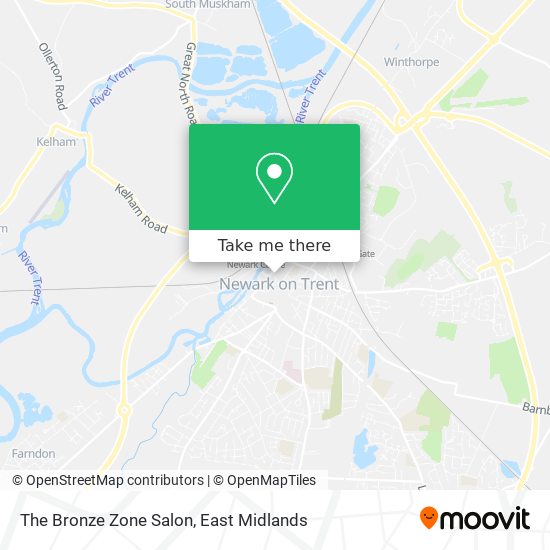 The Bronze Zone Salon map