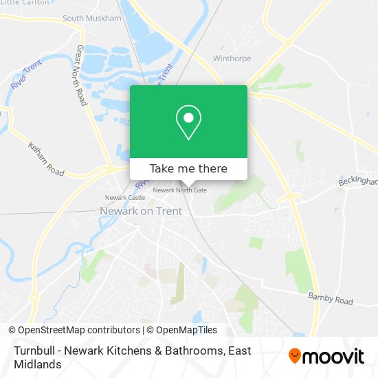 Turnbull - Newark Kitchens & Bathrooms map