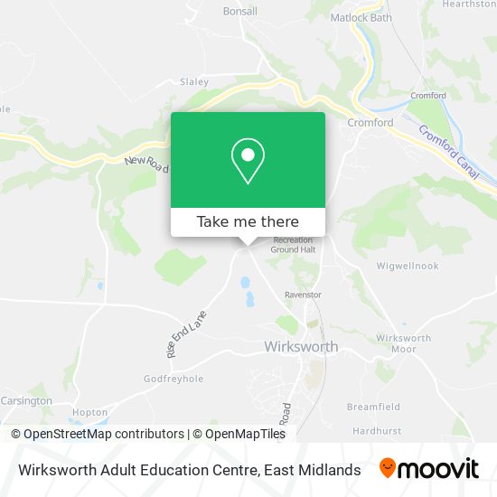 Wirksworth Adult Education Centre map