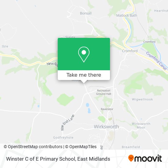 Winster C of E Primary School map