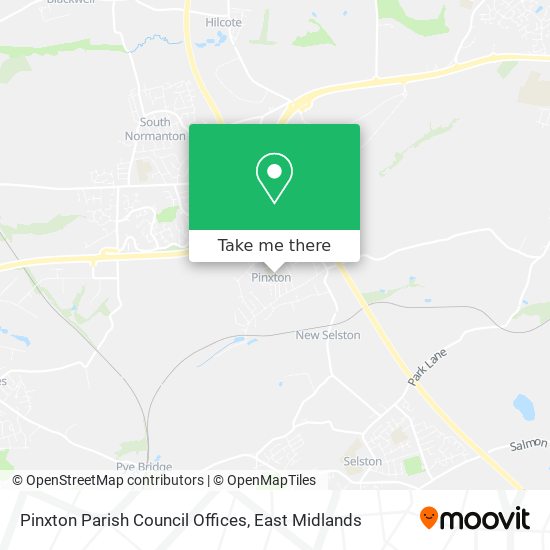 Pinxton Parish Council Offices map