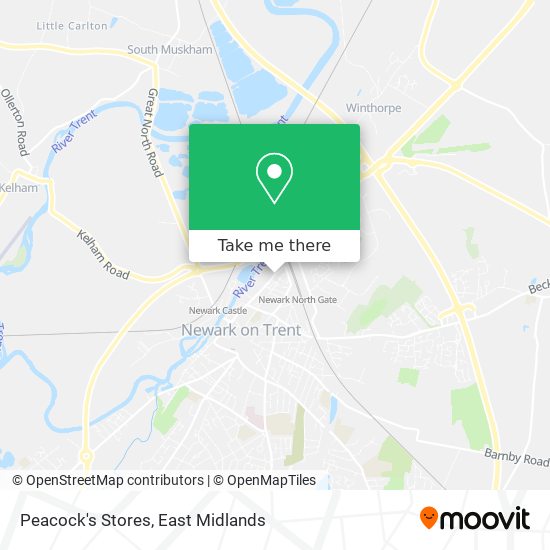 Peacock's Stores map