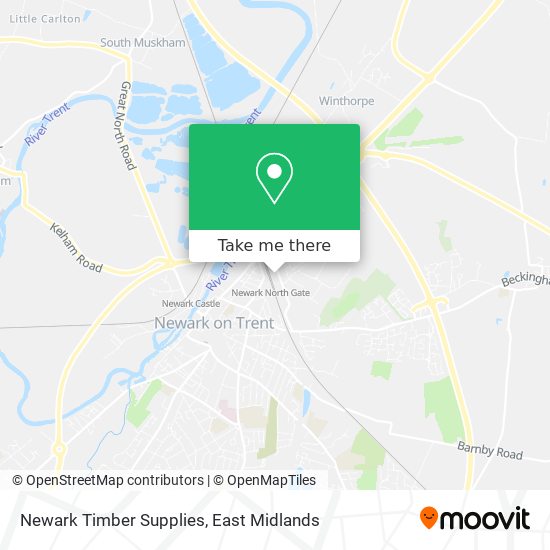 Newark Timber Supplies map