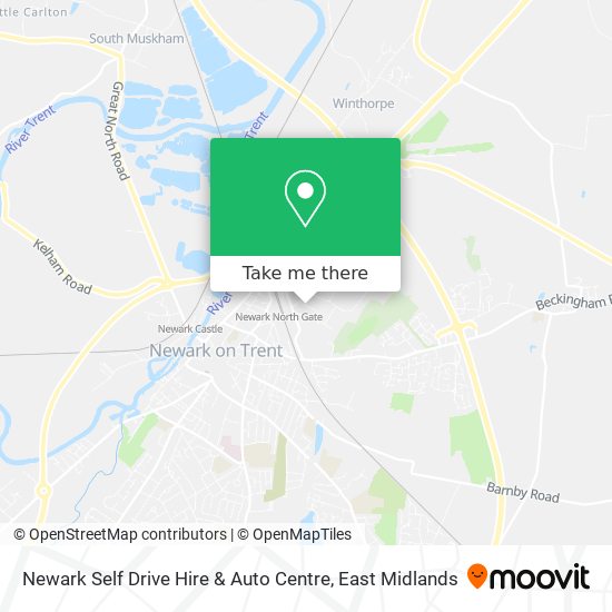 Newark Self Drive Hire & Auto Centre map