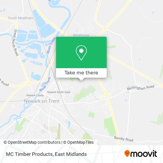 MC Timber Products map