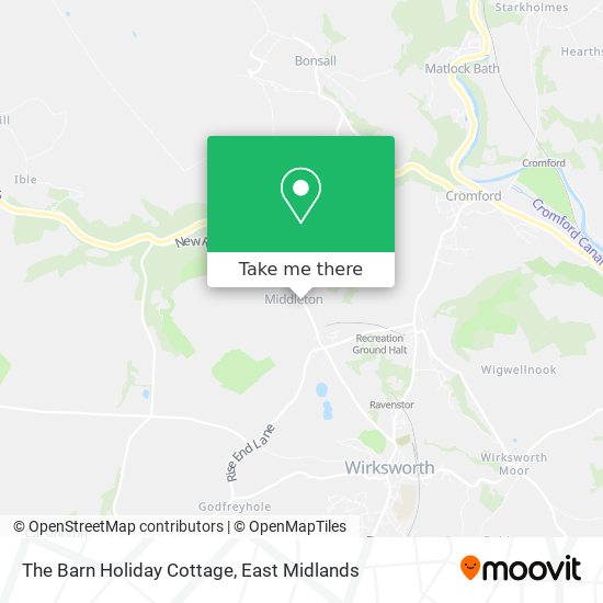 The Barn Holiday Cottage map