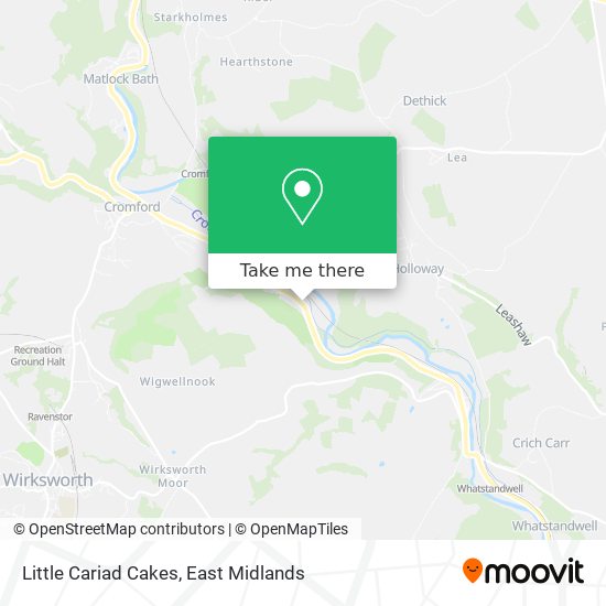Little Cariad Cakes map