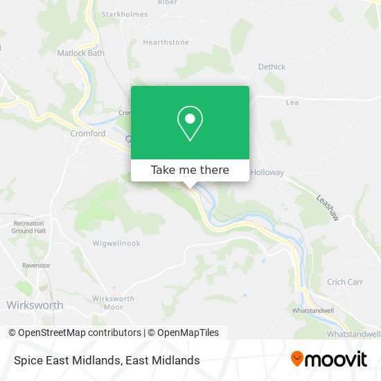 Spice East Midlands map