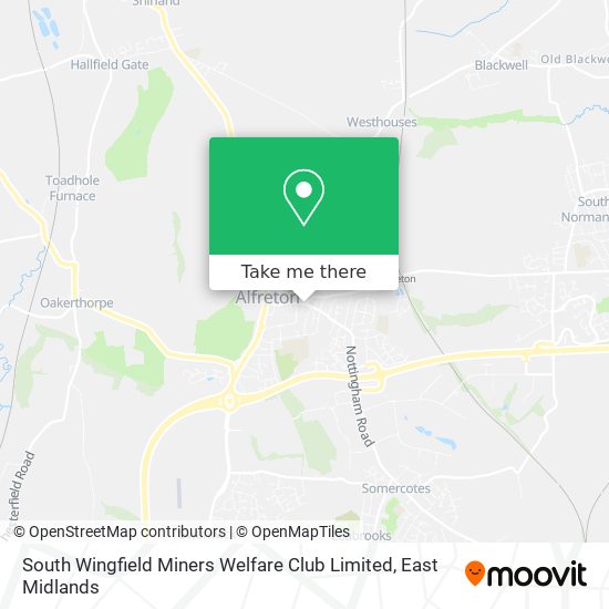 South Wingfield Miners Welfare Club Limited map