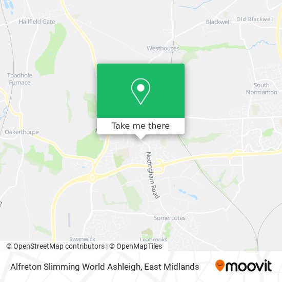 Alfreton Slimming World Ashleigh map
