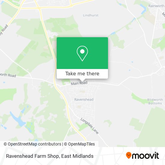 Ravenshead Farm Shop map