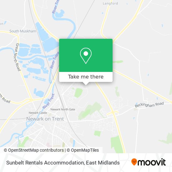 Sunbelt Rentals Accommodation map