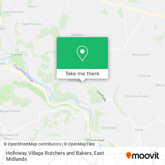 Holloway Village Butchers and Bakers map