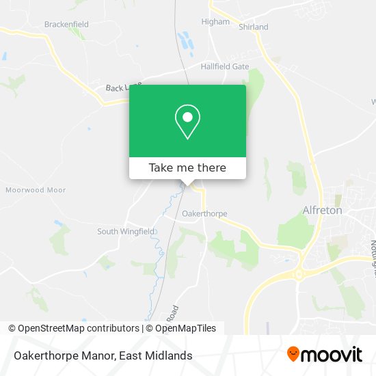 Oakerthorpe Manor map