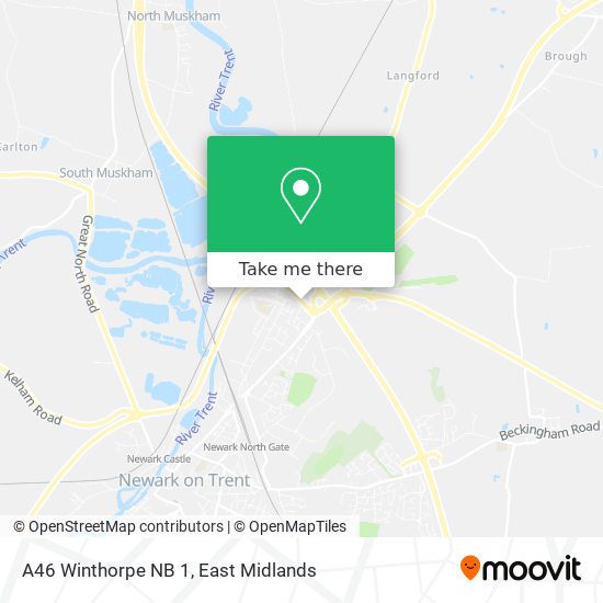 A46 Winthorpe NB 1 map