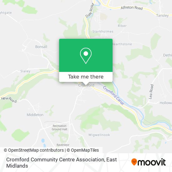 Cromford Community Centre Association map