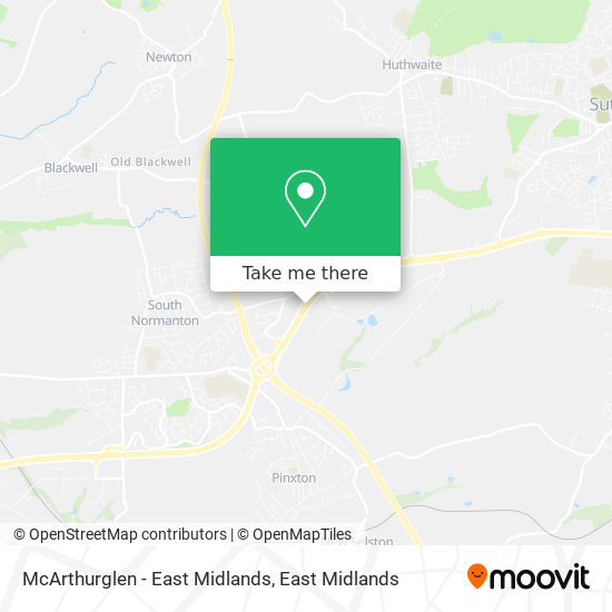 McArthurglen - East Midlands map