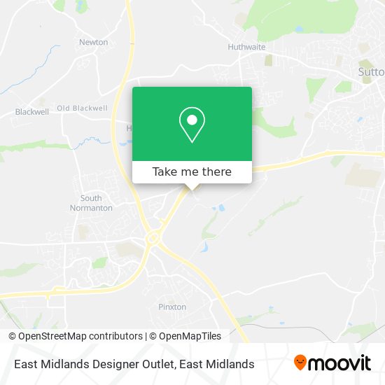 East Midlands Designer Outlet map