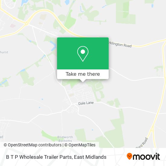 B T P Wholesale Trailer Parts map