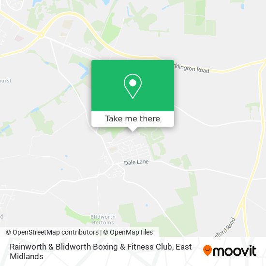 Rainworth & Blidworth Boxing & Fitness Club map