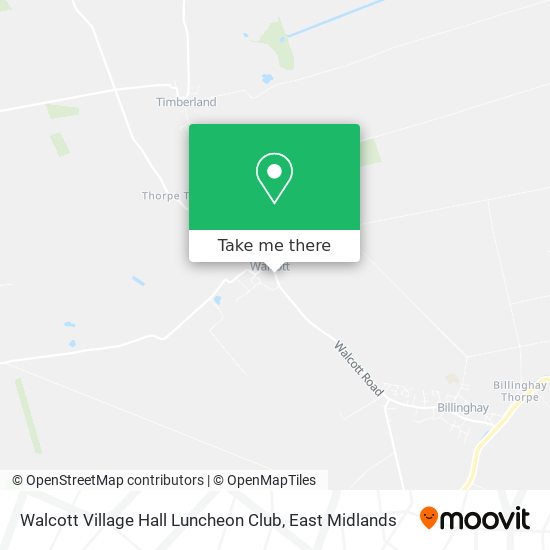 Walcott Village Hall Luncheon Club map