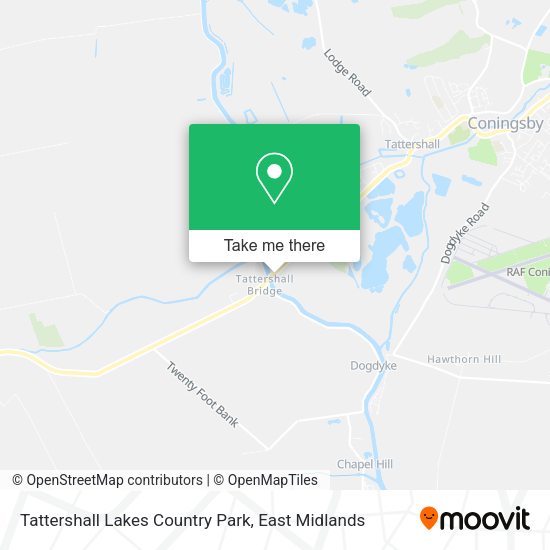 Tattershall Lakes Country Park map