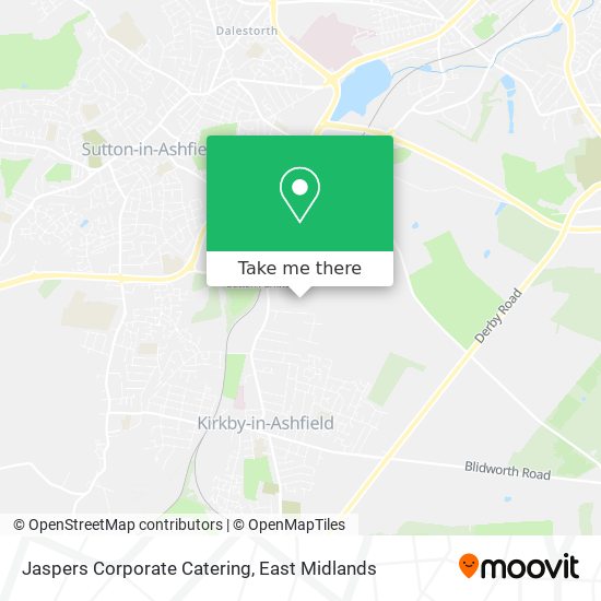 Jaspers Corporate Catering map