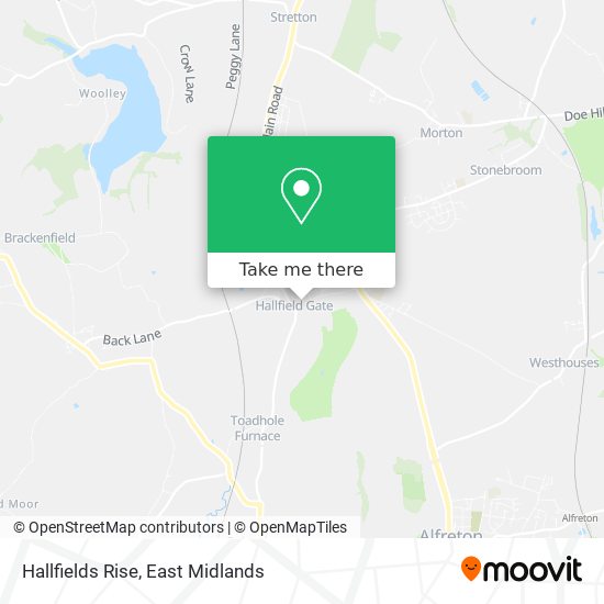 Hallfields Rise map