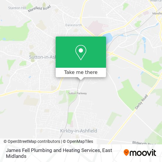 James Fell Plumbing and Heating Services map