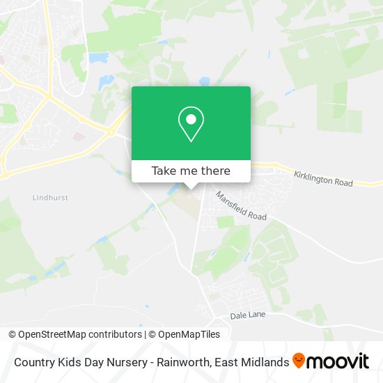 Country Kids Day Nursery - Rainworth map