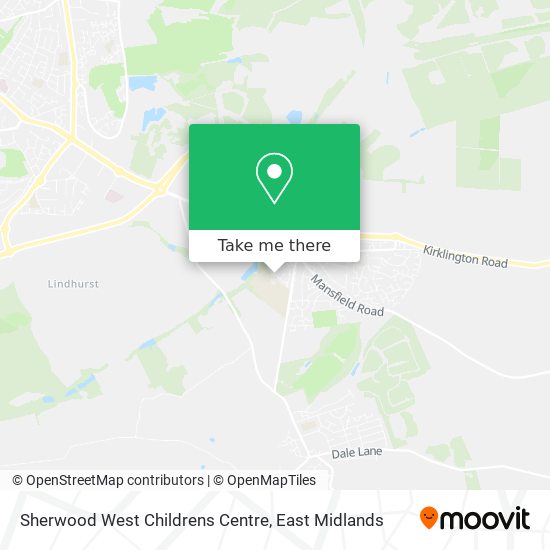Sherwood West Childrens Centre map