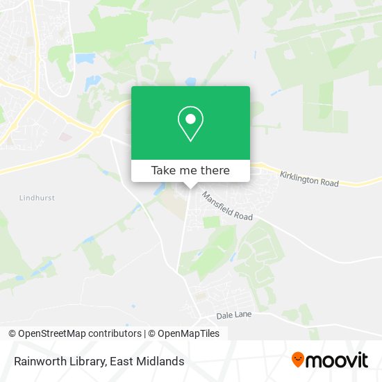 Rainworth Library map