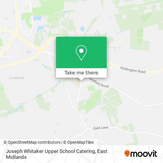 Joseph Whitaker Upper School Catering map