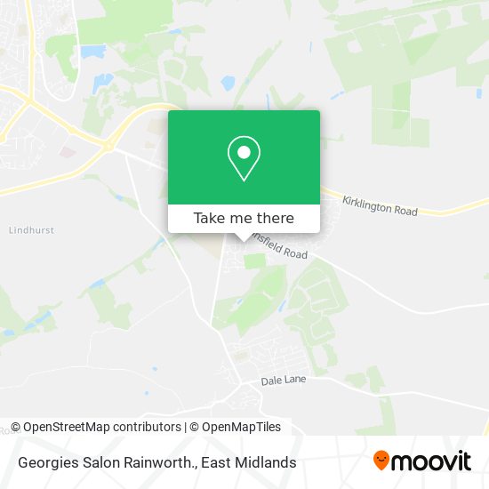 Georgies Salon Rainworth. map