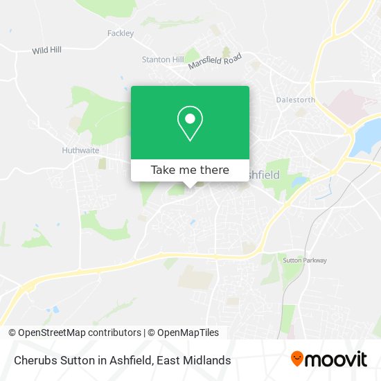 Cherubs Sutton in Ashfield map