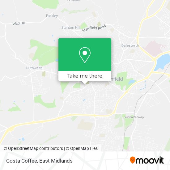 Costa Coffee map