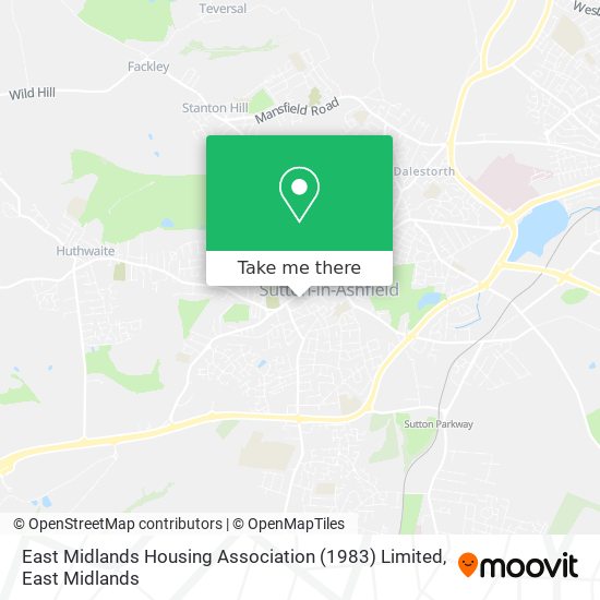 East Midlands Housing Association (1983) Limited map